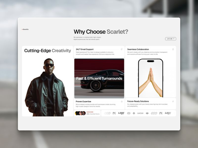 Scarlet — Kreatif Web Sitesi Şablonu - Hover