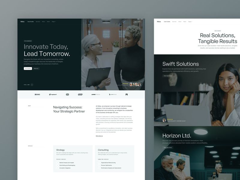 Nikka — İş Web Sitesi Şablonu - Hover