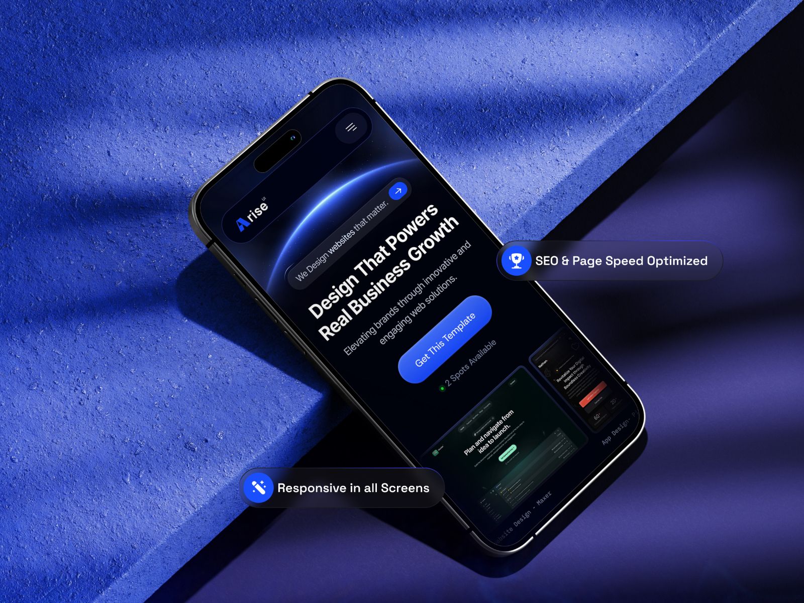 Arise — Business Website Template screenshot 3