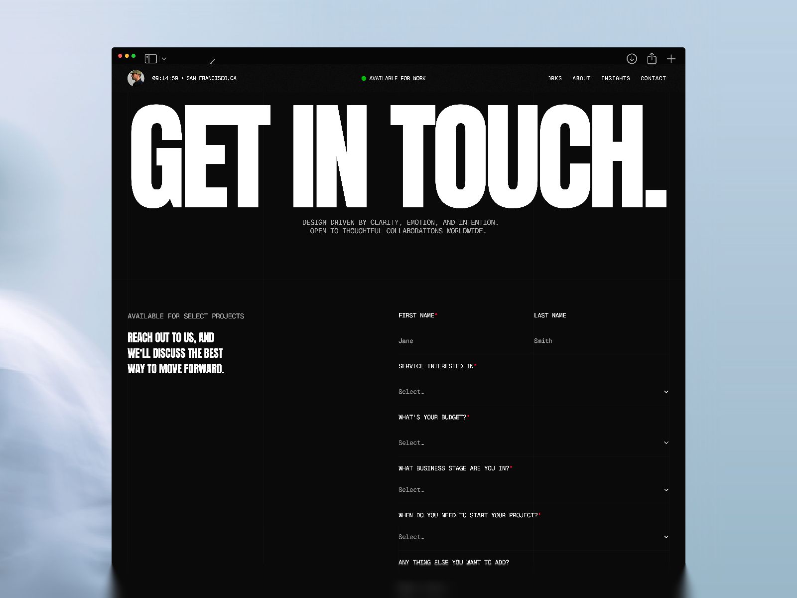 Daron — Creative Portfolio Website Template screenshot 4