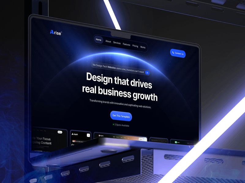 Arise — İşletme Web Sitesi Şablonu