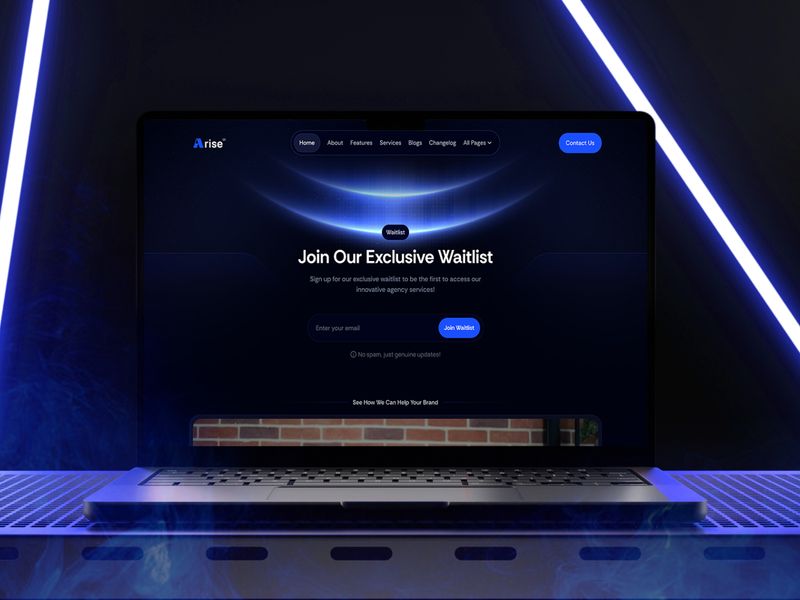 Arise — İşletme Web Sitesi Şablonu - Hover