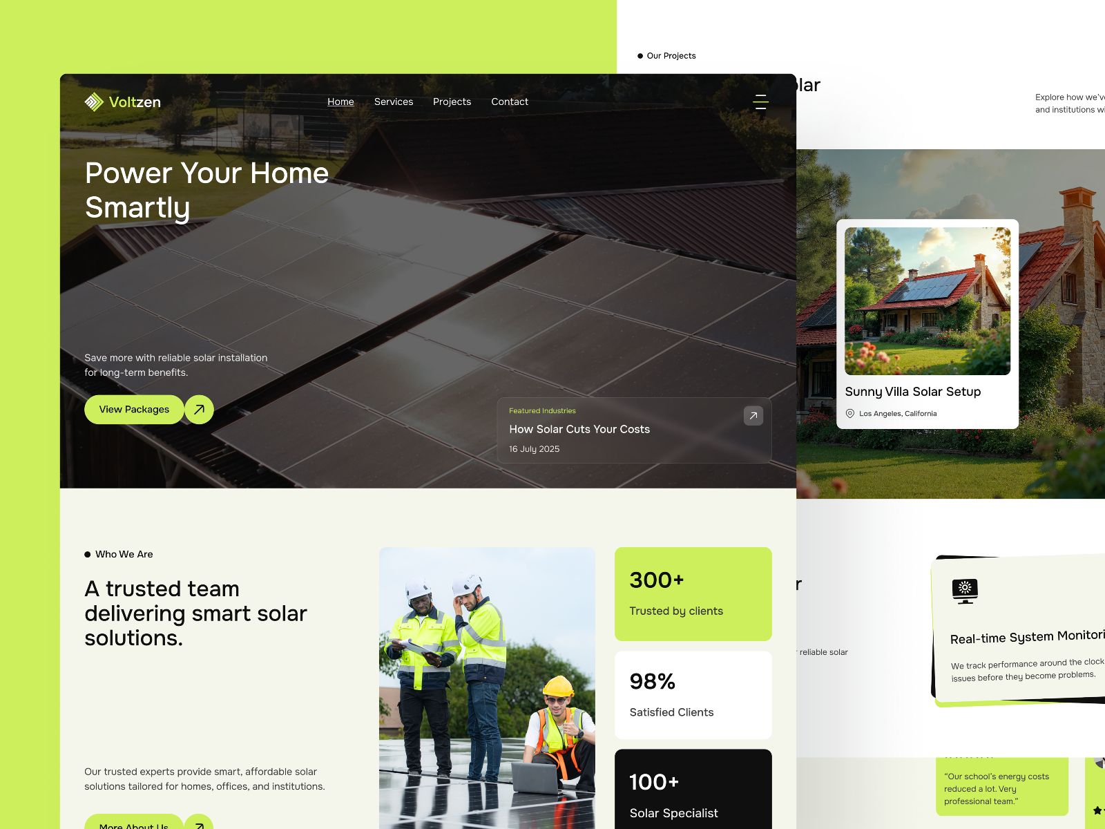 Voltzen — Renewable Energy Website Template screenshot 3
