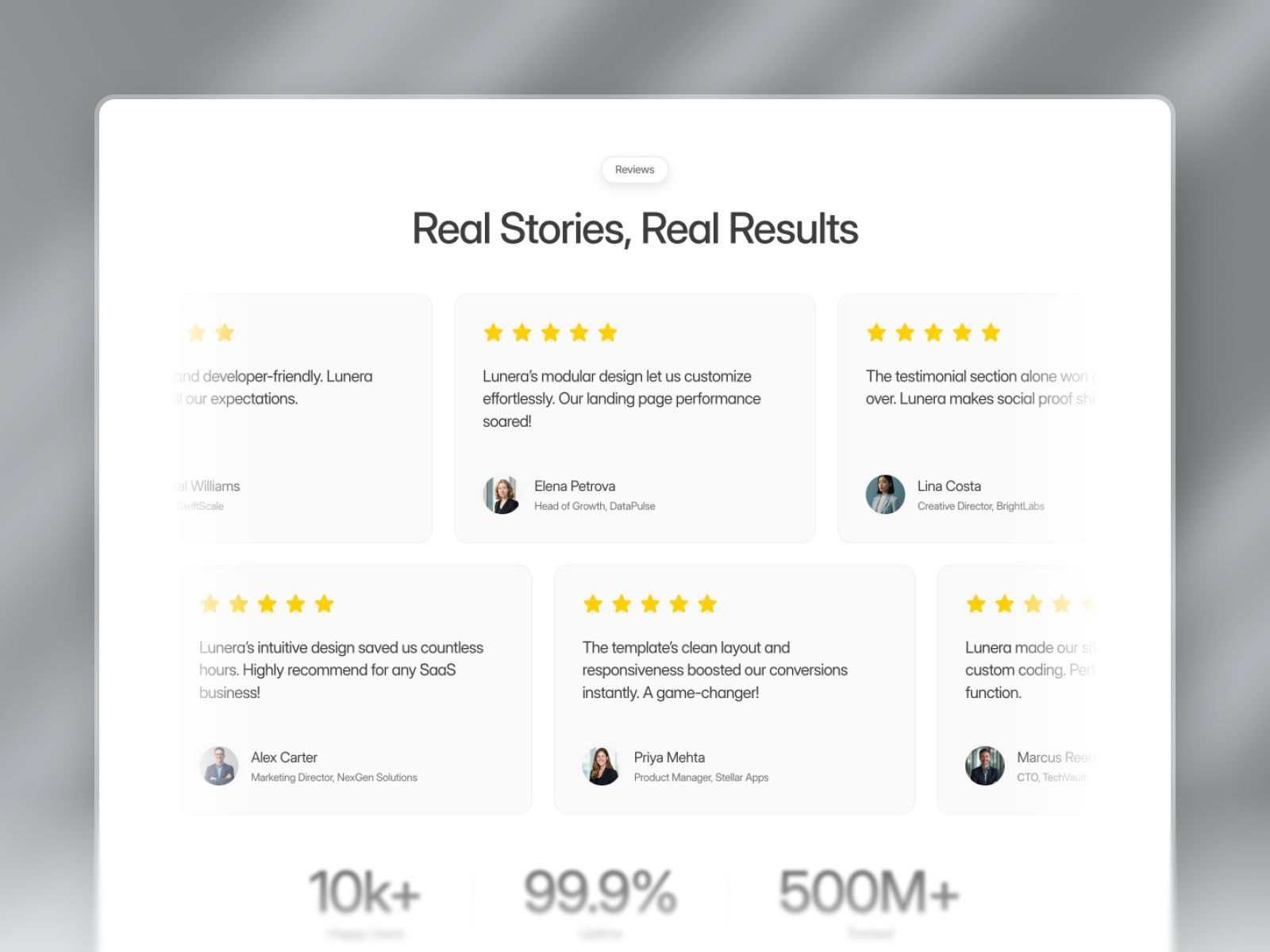 Lunera — SaaS Landing Page Website Template screenshot 3