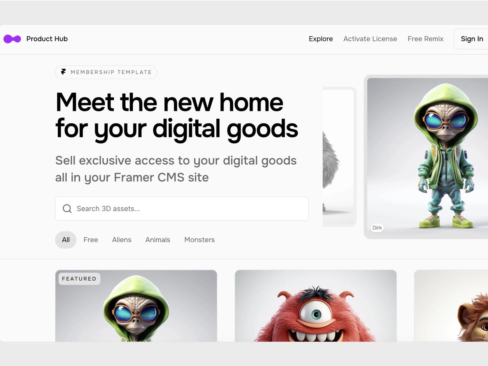 ProductHub — Community Website Template screenshot 2