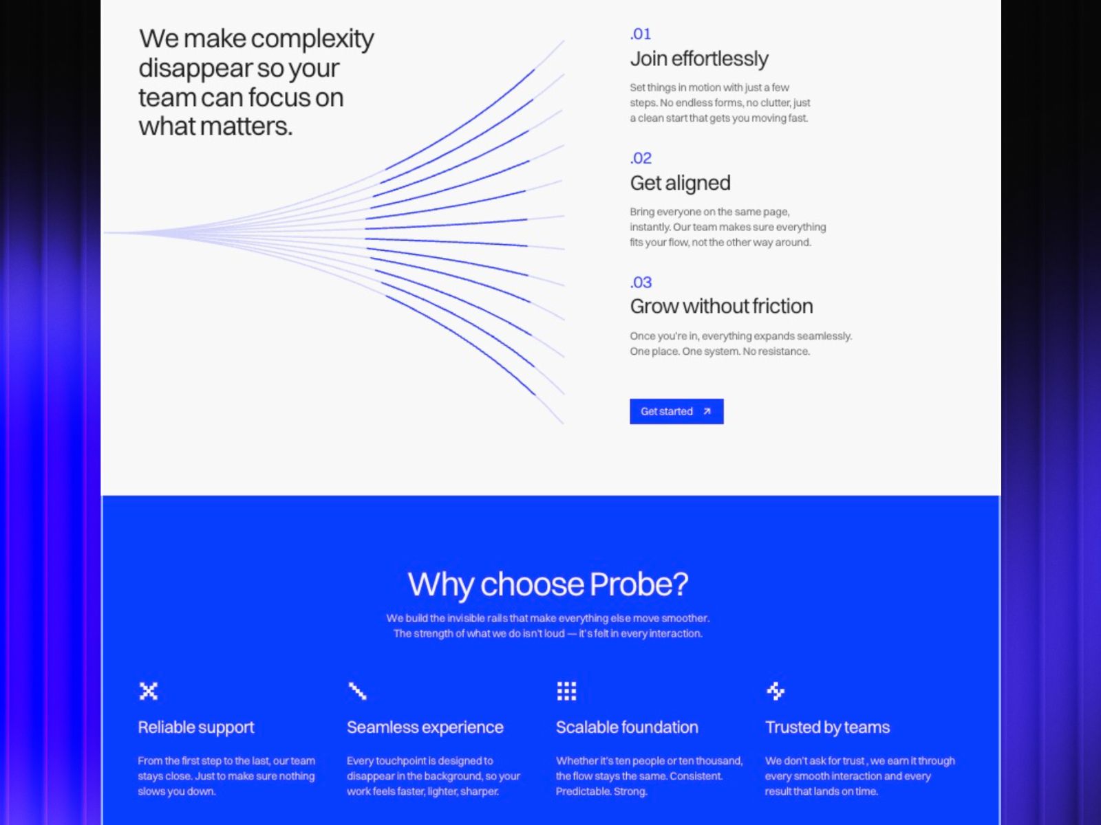 Probe — Landing Page Website Template screenshot 3