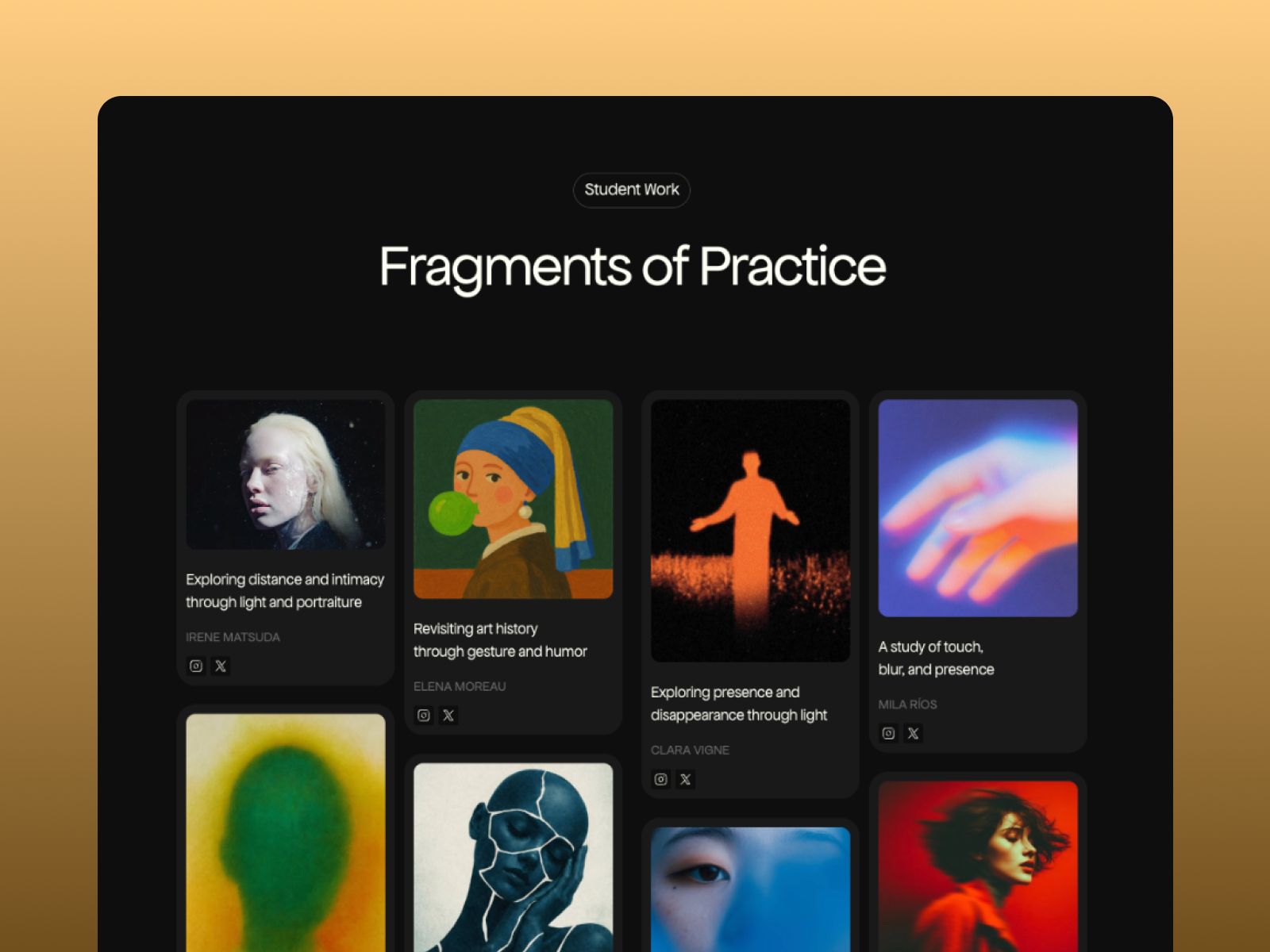 Faculty — Online Course Website Template screenshot 3