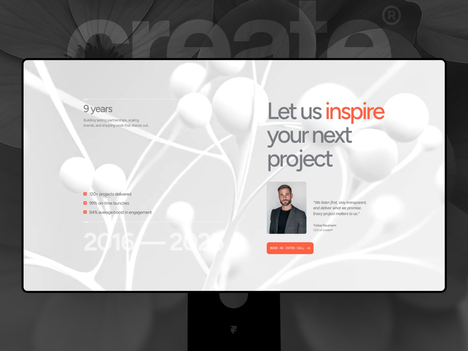 Create — Creative Website Template screenshot 4