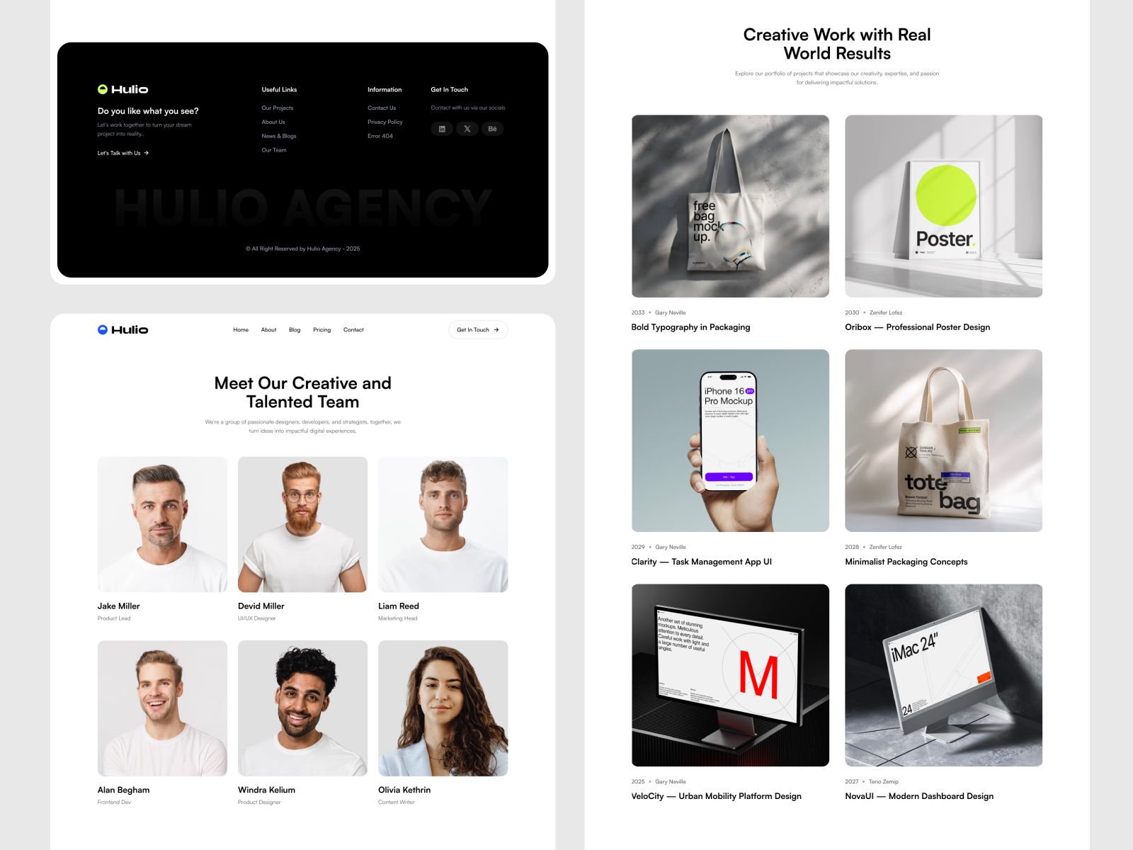 Hulio — Business Website Template screenshot 4