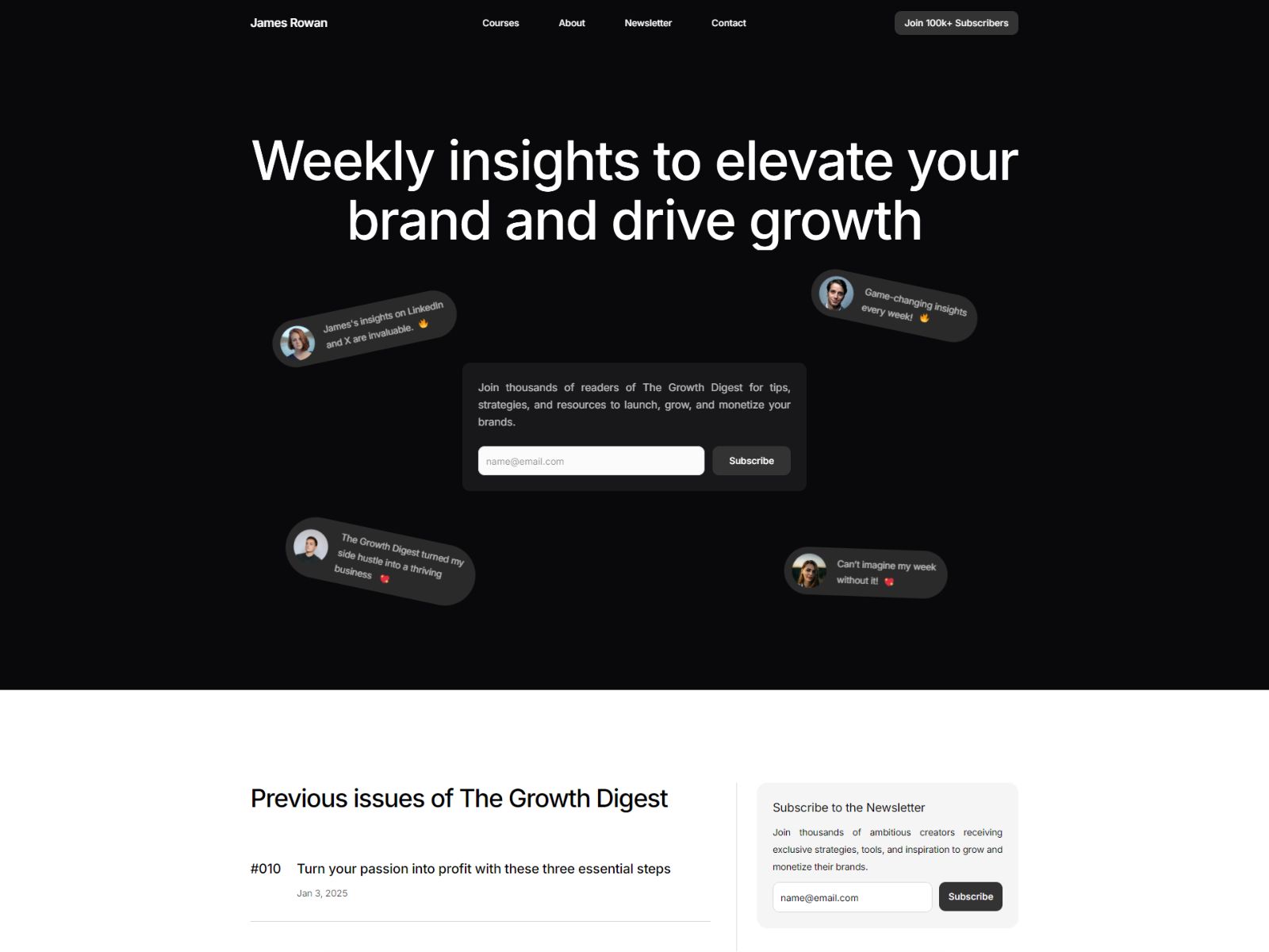Loomis — Community Website Template screenshot 3