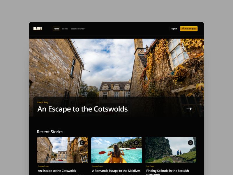 Blawg — Blog Web Sitesi Şablonu