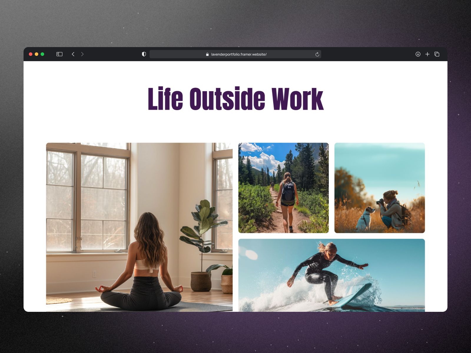 Lavender — Creative Website Template screenshot 3