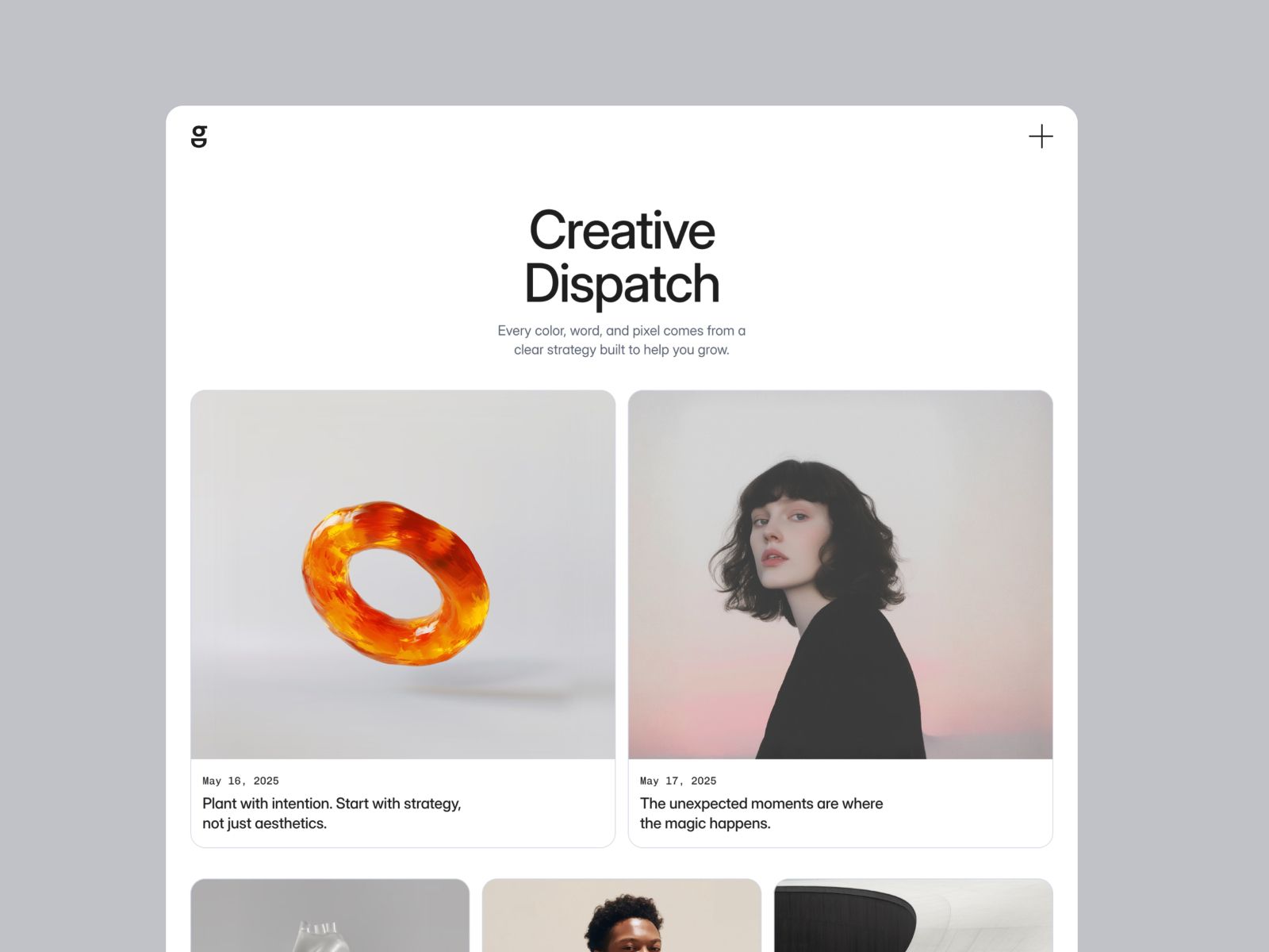 Bungee — Creative Website Template screenshot 3