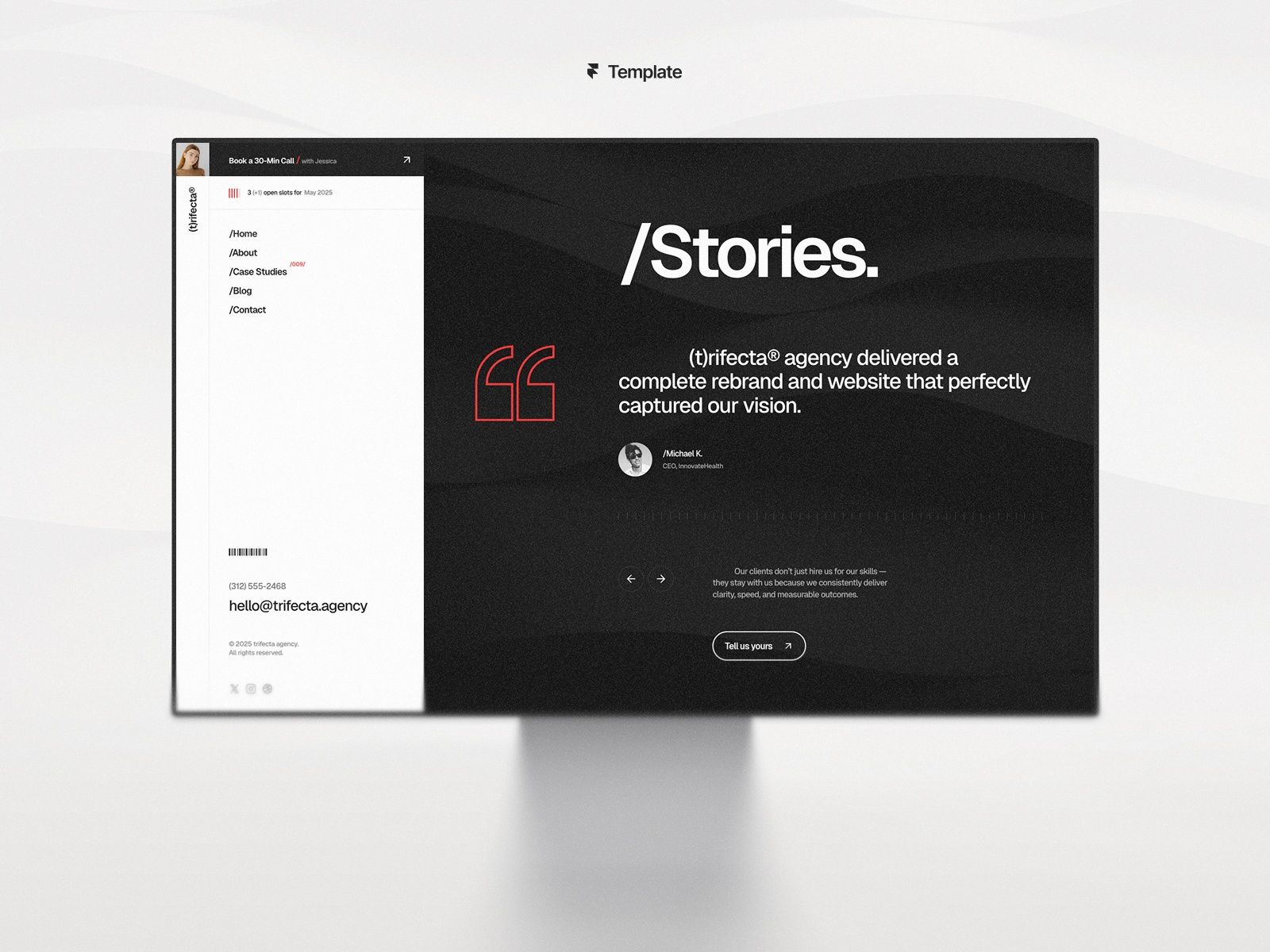 Trifecta — Business Website Template screenshot 3