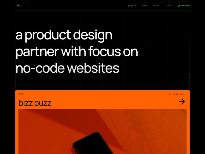 Nitro — İşletme Web Sitesi Şablonu - Hover