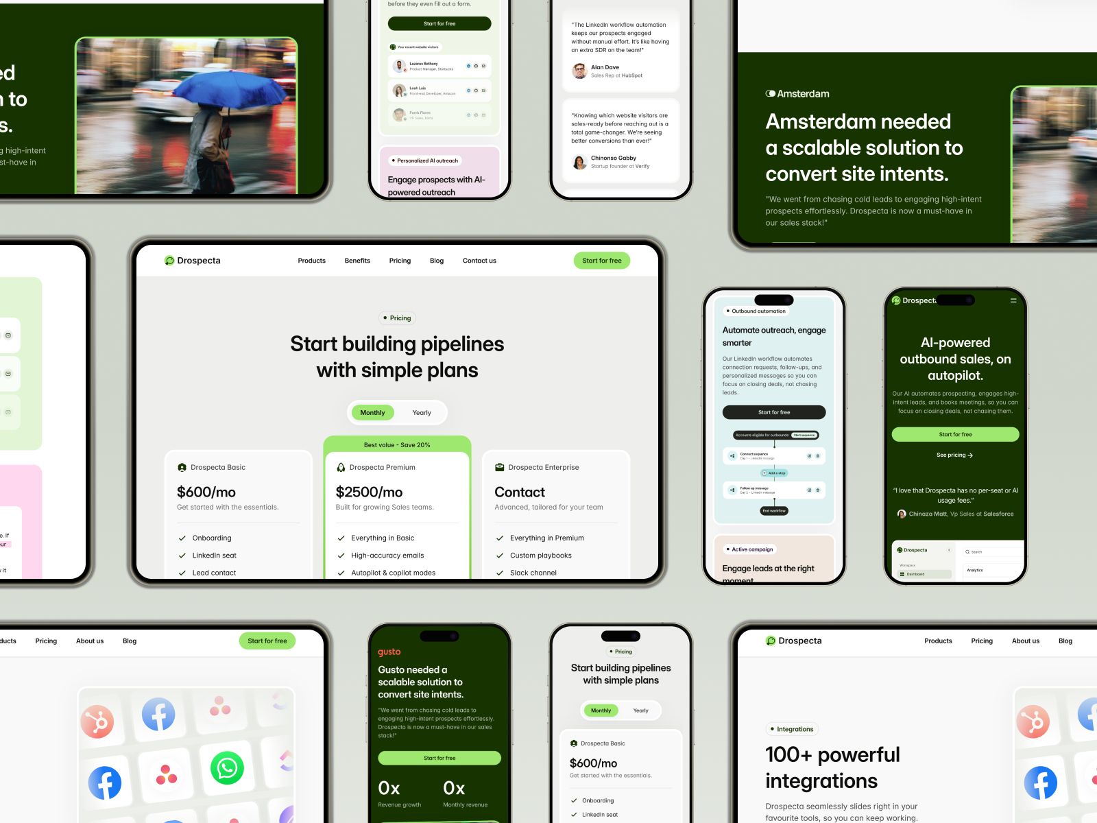 Drospecta — SaaS Website Template screenshot 4