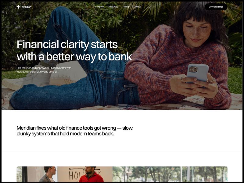 Meridian — İşletme Web Sitesi Şablonu - Hover