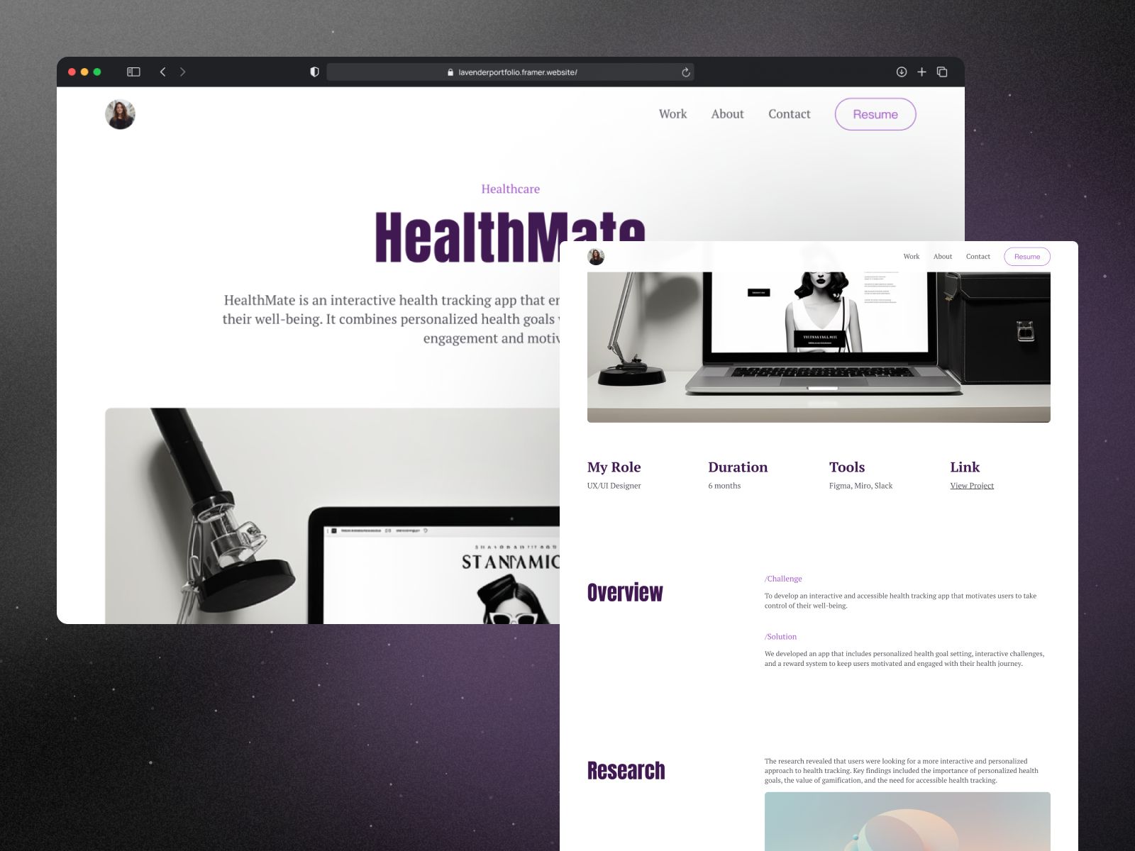 Lavender — Creative Website Template screenshot 4