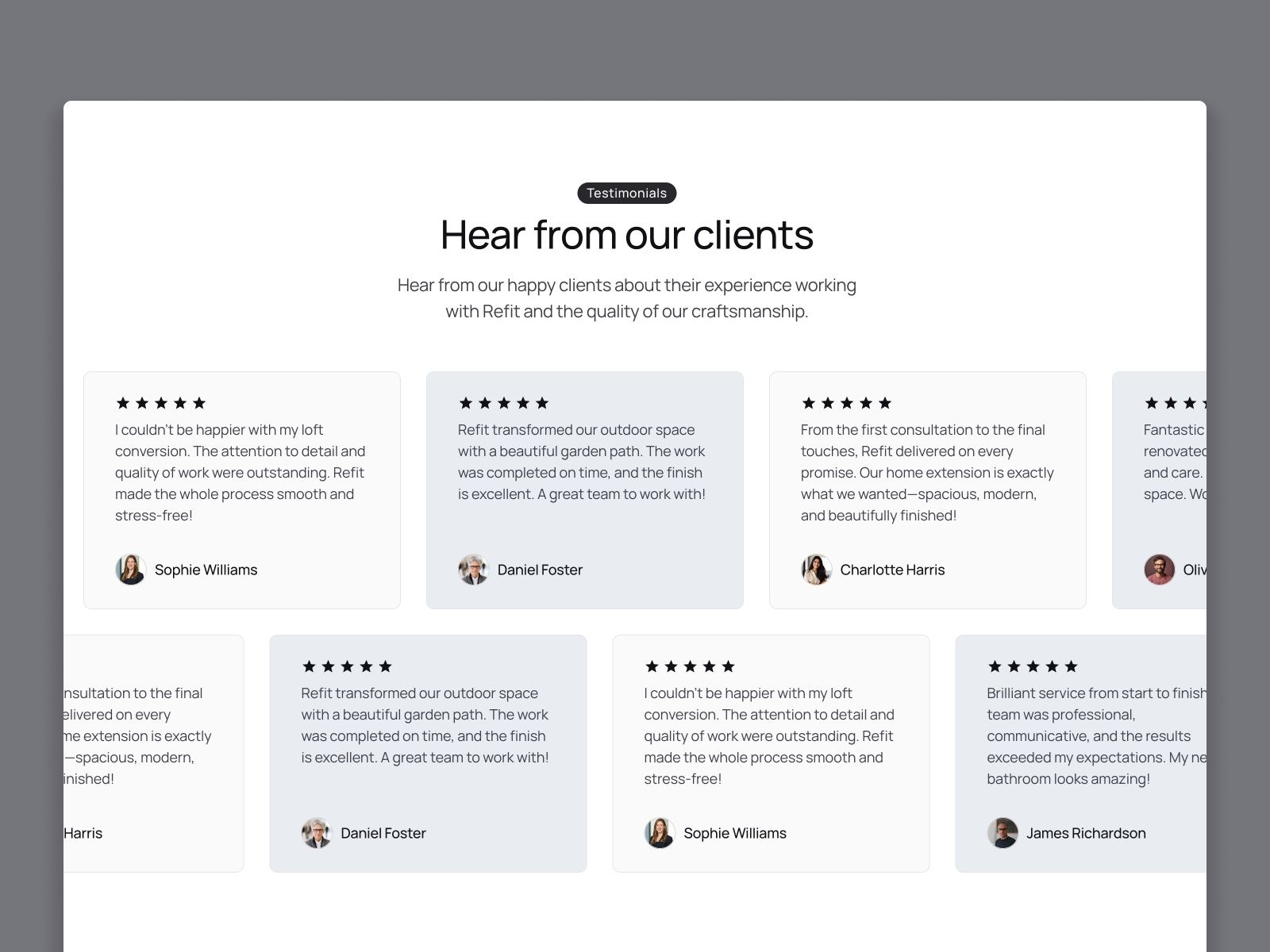 Refit — Business Website Template screenshot 3
