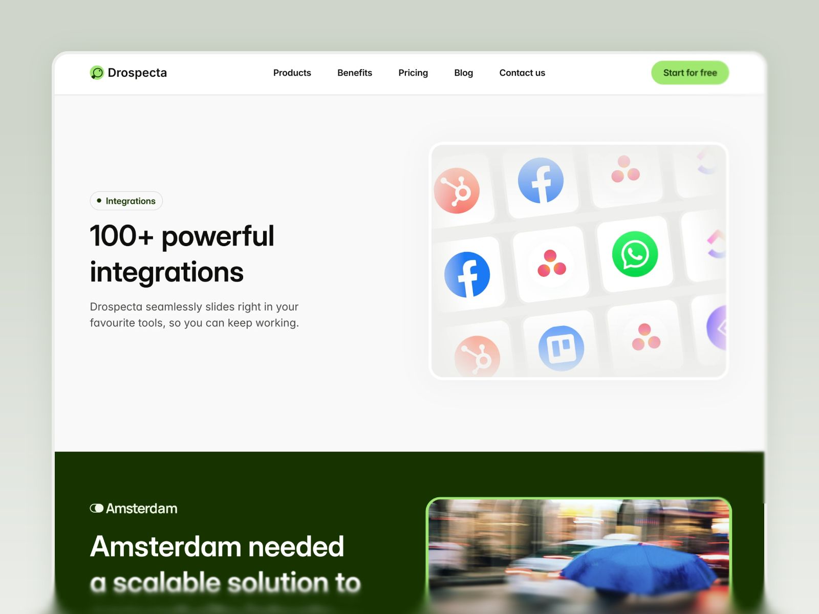Drospecta — SaaS Website Template screenshot 3