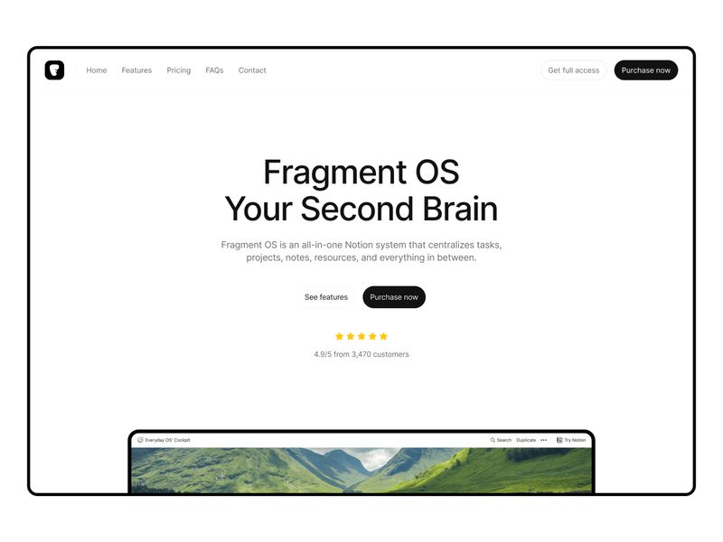 Fragments — SaaS Web Sitesi Şablonu - Hover