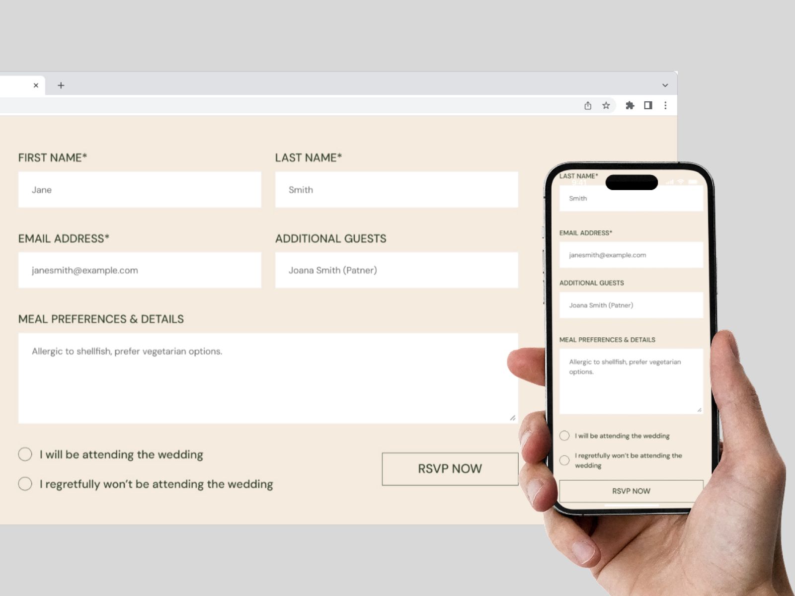 Almara — Wedding Invitation Website Template screenshot 3
