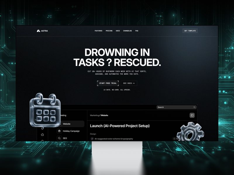 AstraForge — SaaS Web Sitesi Şablonu