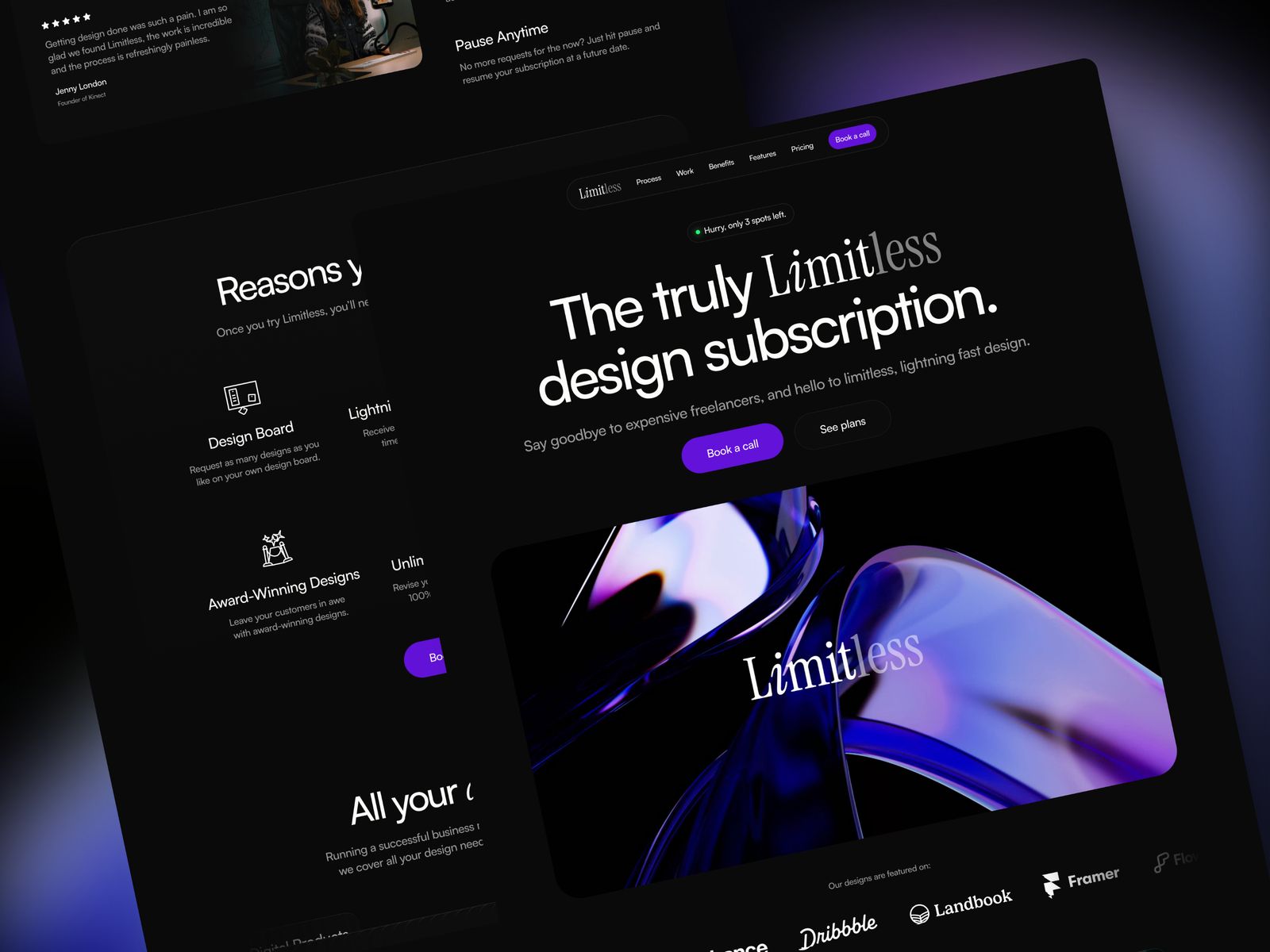 Limitless — Business Website Template screenshot 3