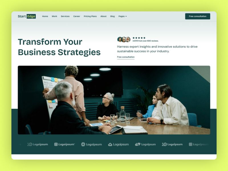 StratEdge — Danışmanlık Şirketi Web Sitesi Şablonu