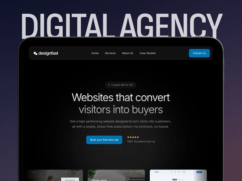 Designfast — Dijital Ajans Web Sitesi Şablonu