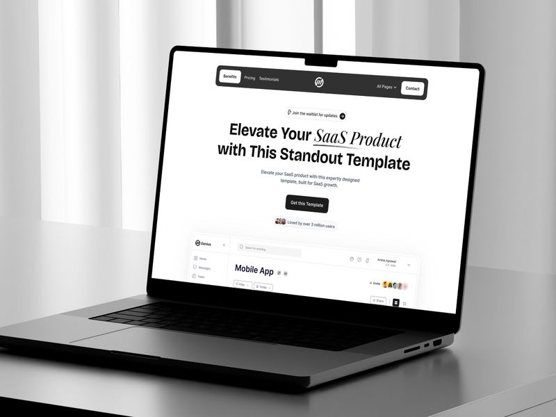 Genius — Minimal SaaS Açılış Sayfası Şablonu