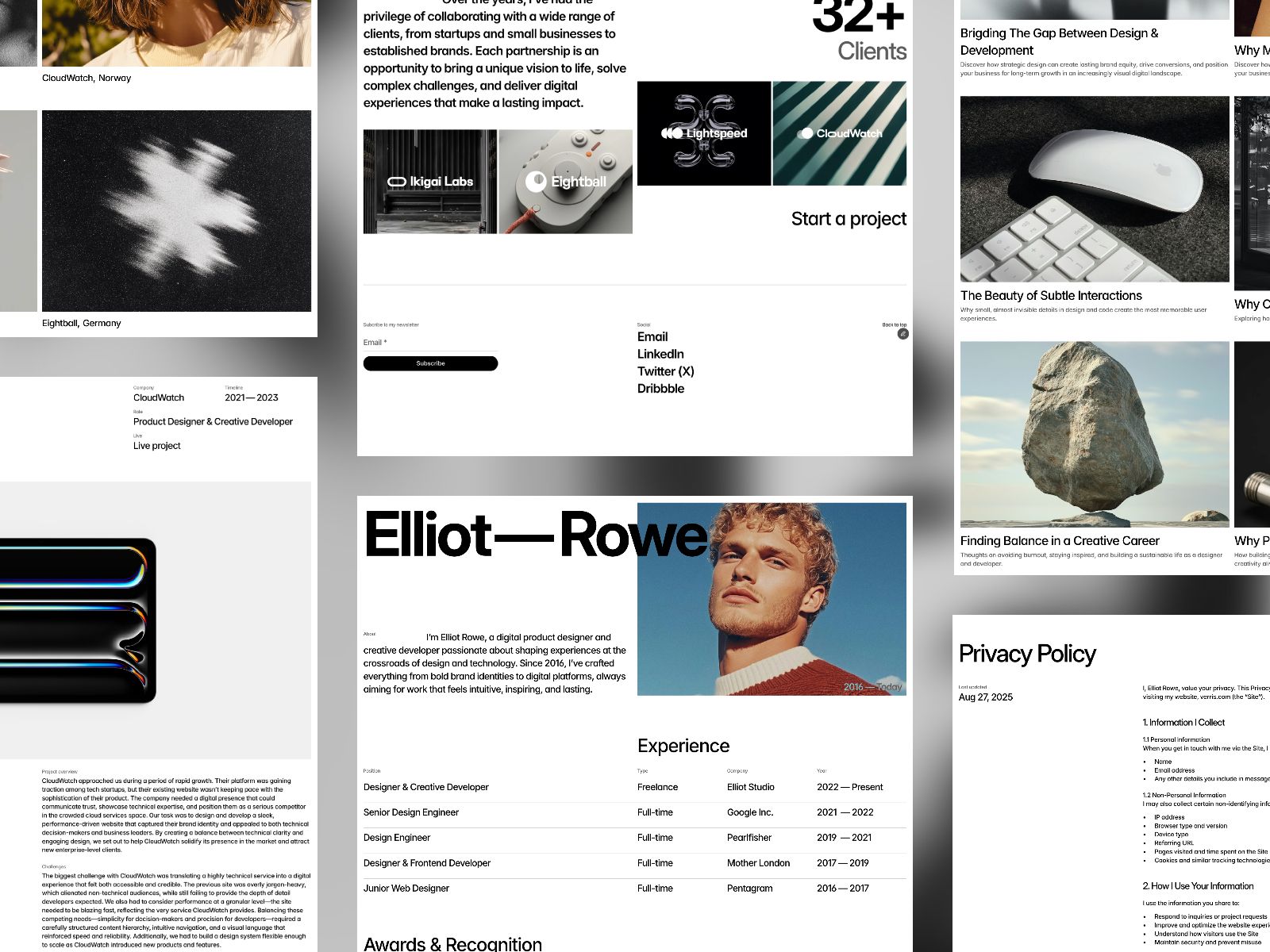 Verris — Minimalist Portfolio Website Template screenshot 3