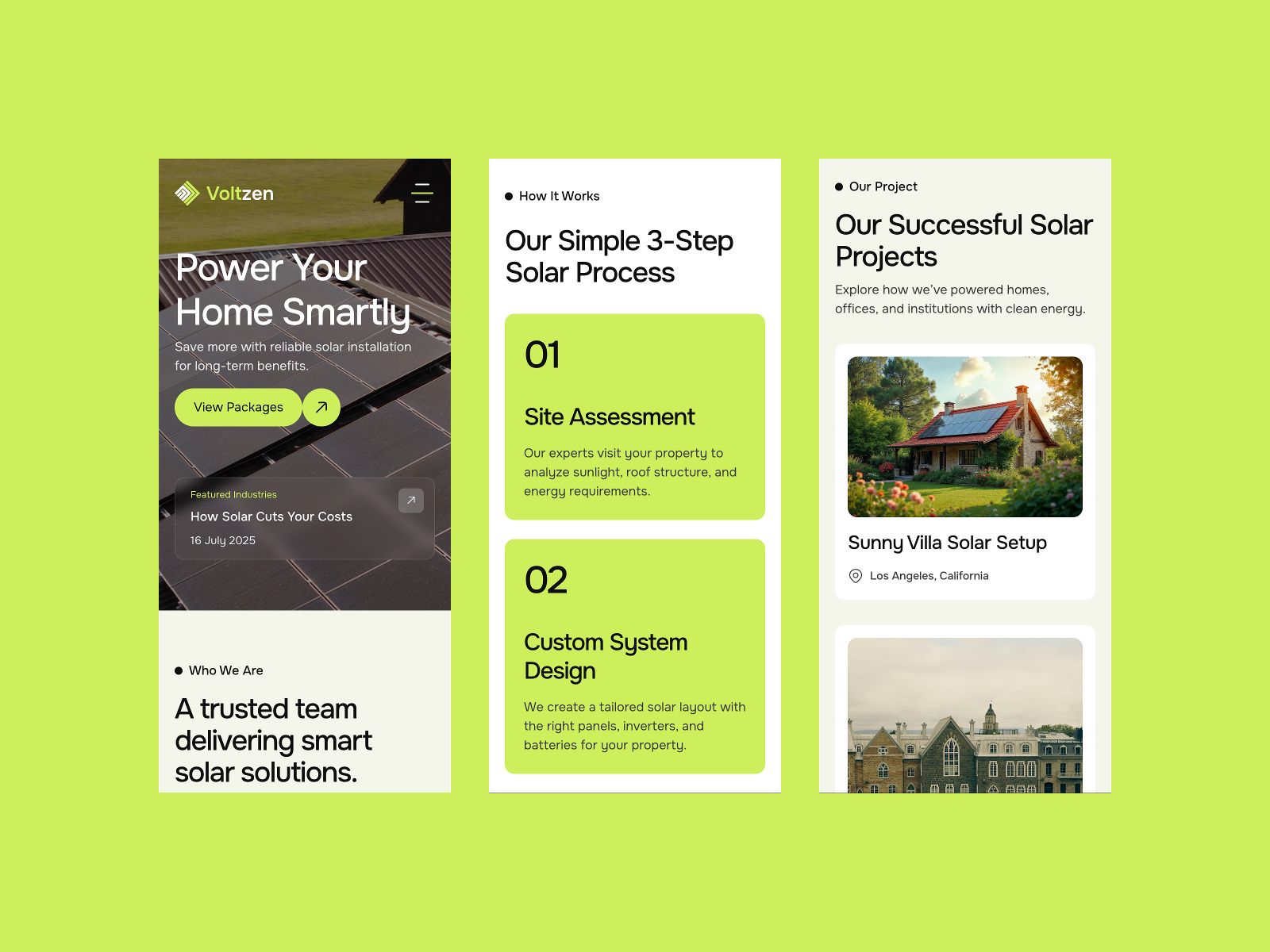 Voltzen — Renewable Energy Website Template screenshot 4