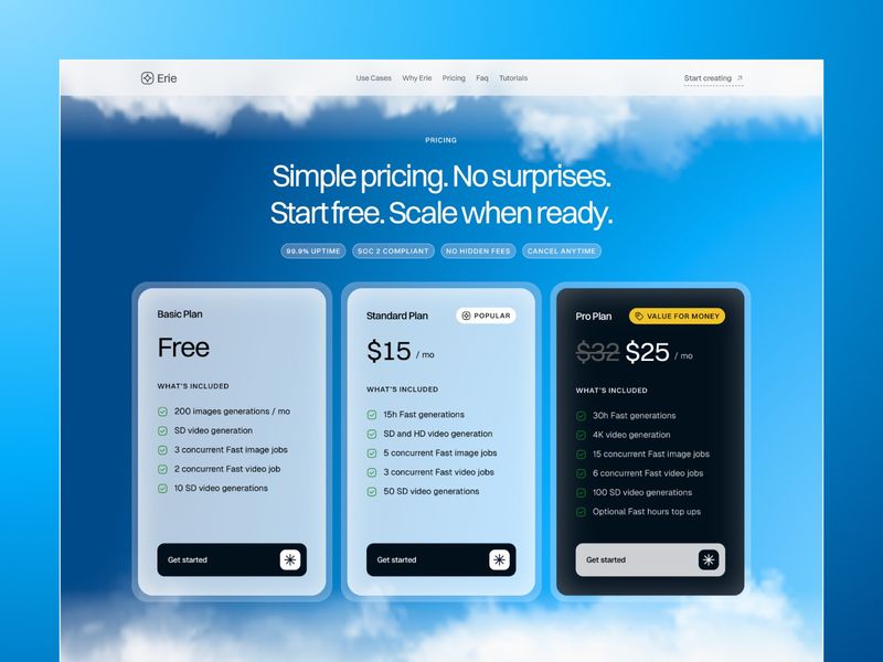 Erie — İşletme Web Sitesi Şablonu - Hover