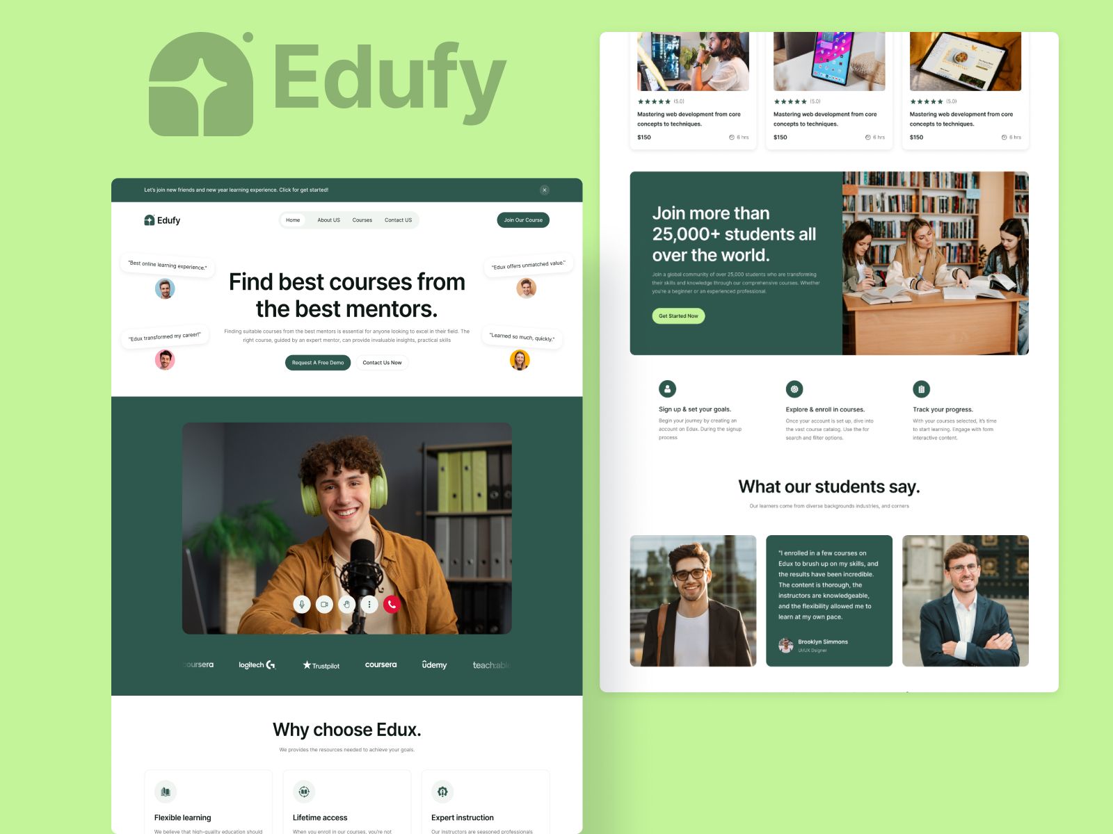 Edufy — Educational Institution Website Template screenshot 4