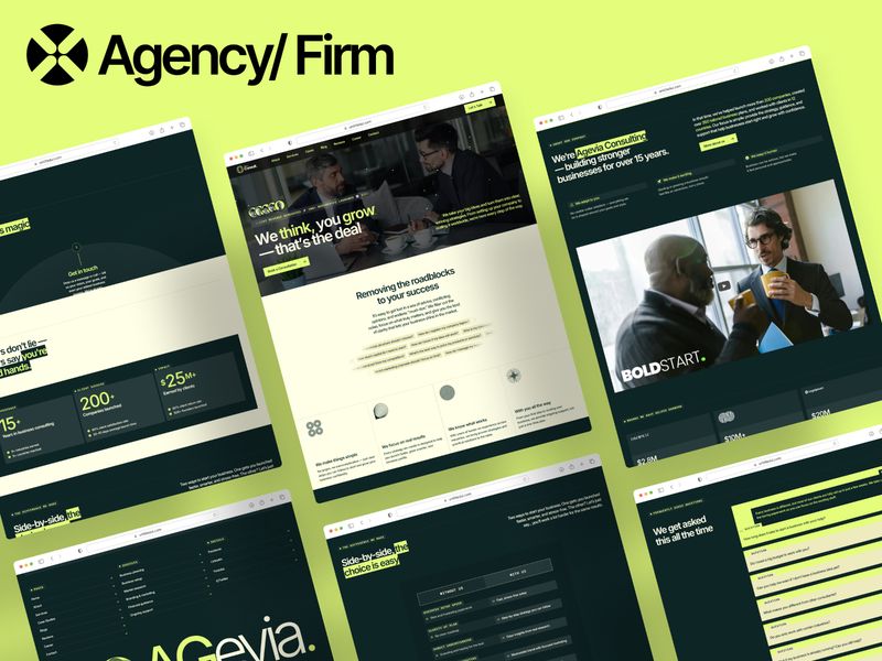 Agevia — Danışmanlık Ajansı Web Sitesi Şablonu