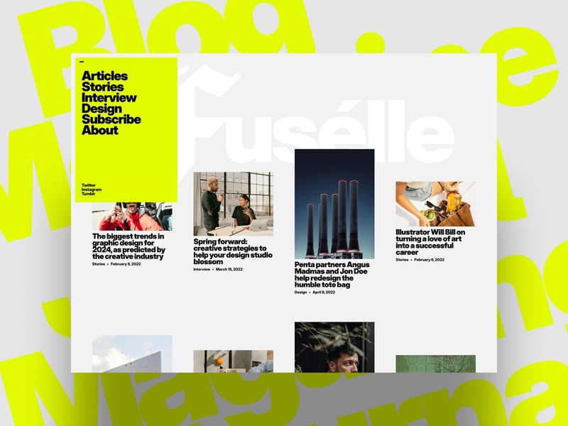 Fuselle — Yaratıcı Web Sitesi Şablonu