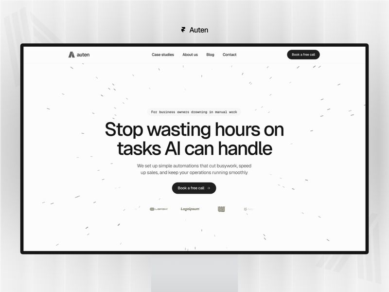 Auten — İşletme Web Sitesi Şablonu