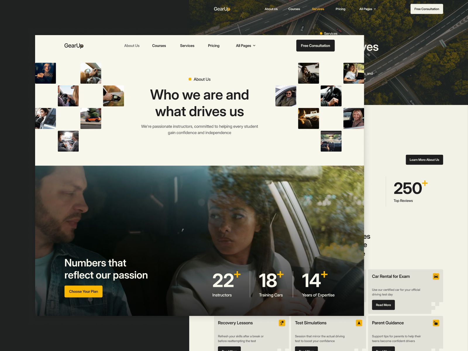 Gearup — Driving School Website Template screenshot 3
