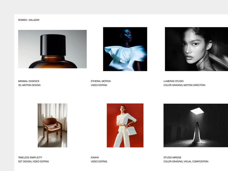 Rowen — Yaratıcı Portföy Web Sitesi Şablonu