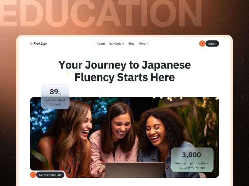 ProLingo — Online Kurs Web Sitesi Şablonu