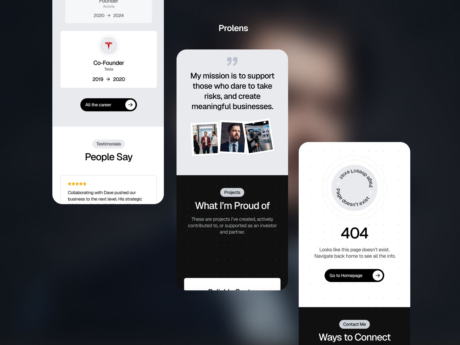 Prolens — Creative Website Template screenshot 4