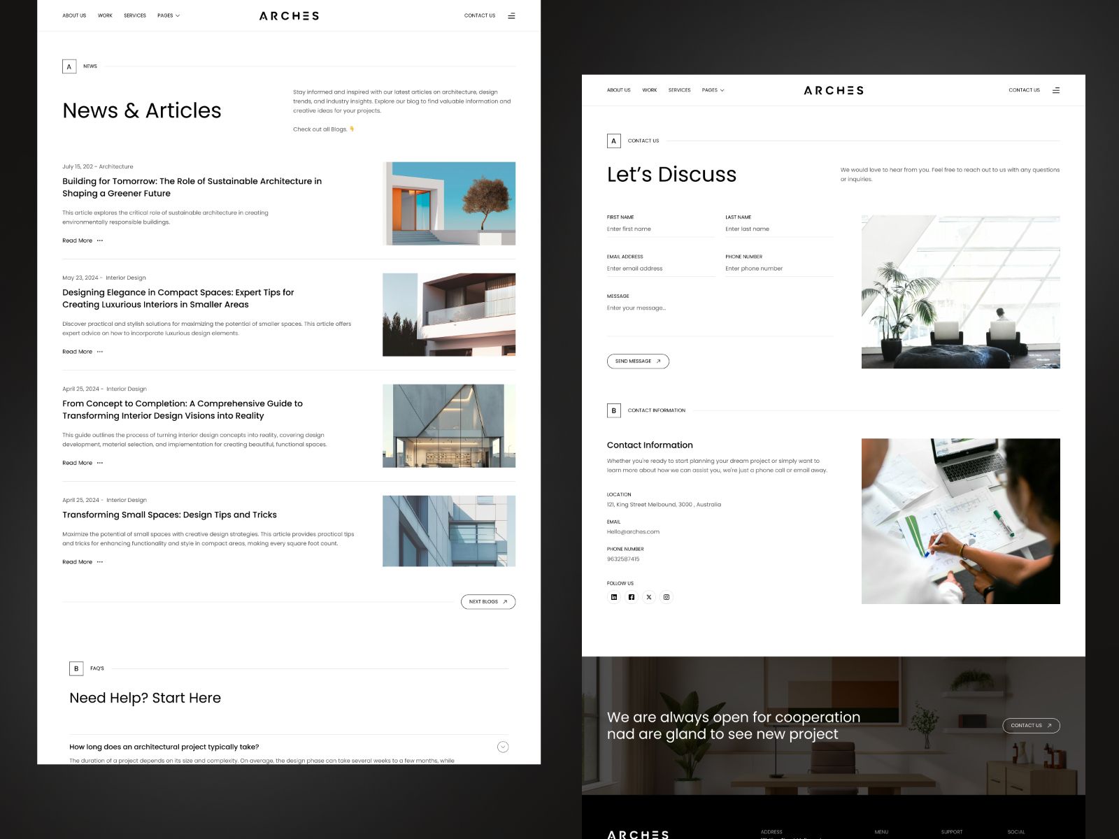 Arches — Business Website Template screenshot 4