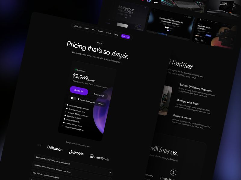 Limitless — İşletme Web Sitesi Şablonu - Hover