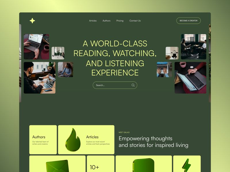 Galao — Yaratıcı Web Sitesi Şablonu