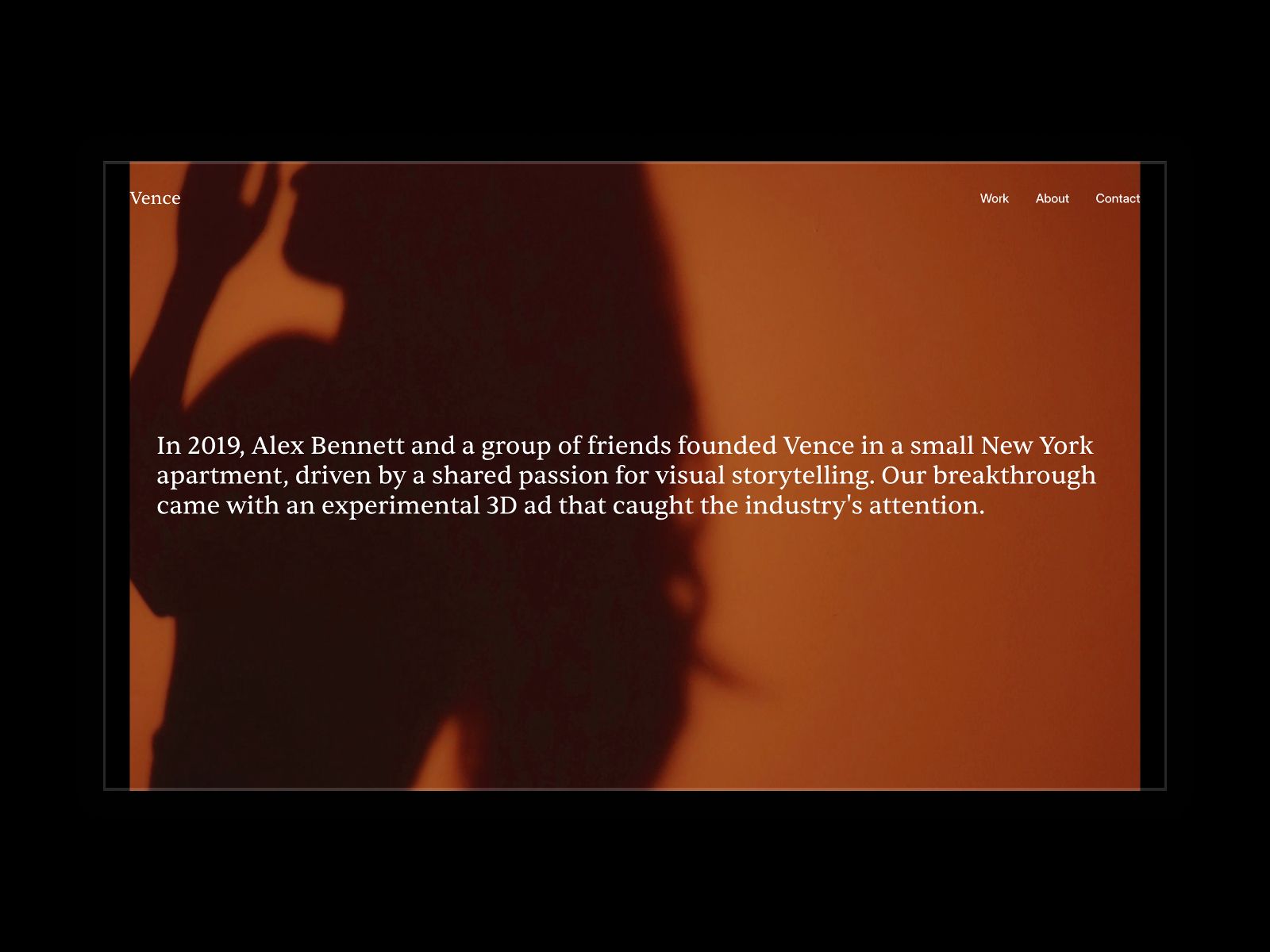 Vence — Creative Website Template screenshot 3