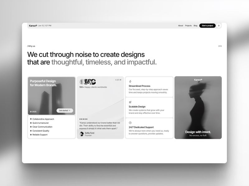 Kanso — İşletme Web Sitesi Şablonu - Hover