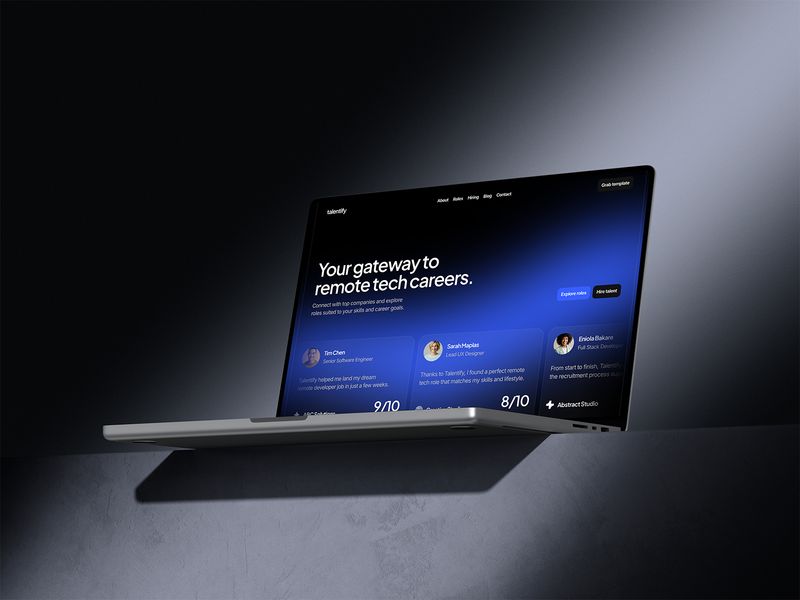 Talentify — Teknoloji İstihdam Web Sitesi Şablonu - Hover