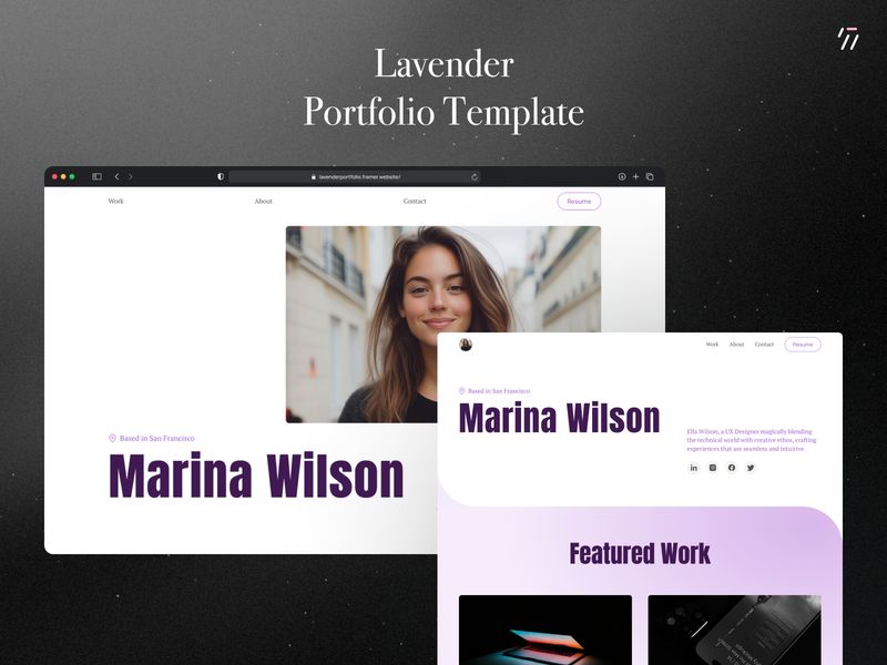 Lavender — Yaratıcı Web Sitesi Şablonu