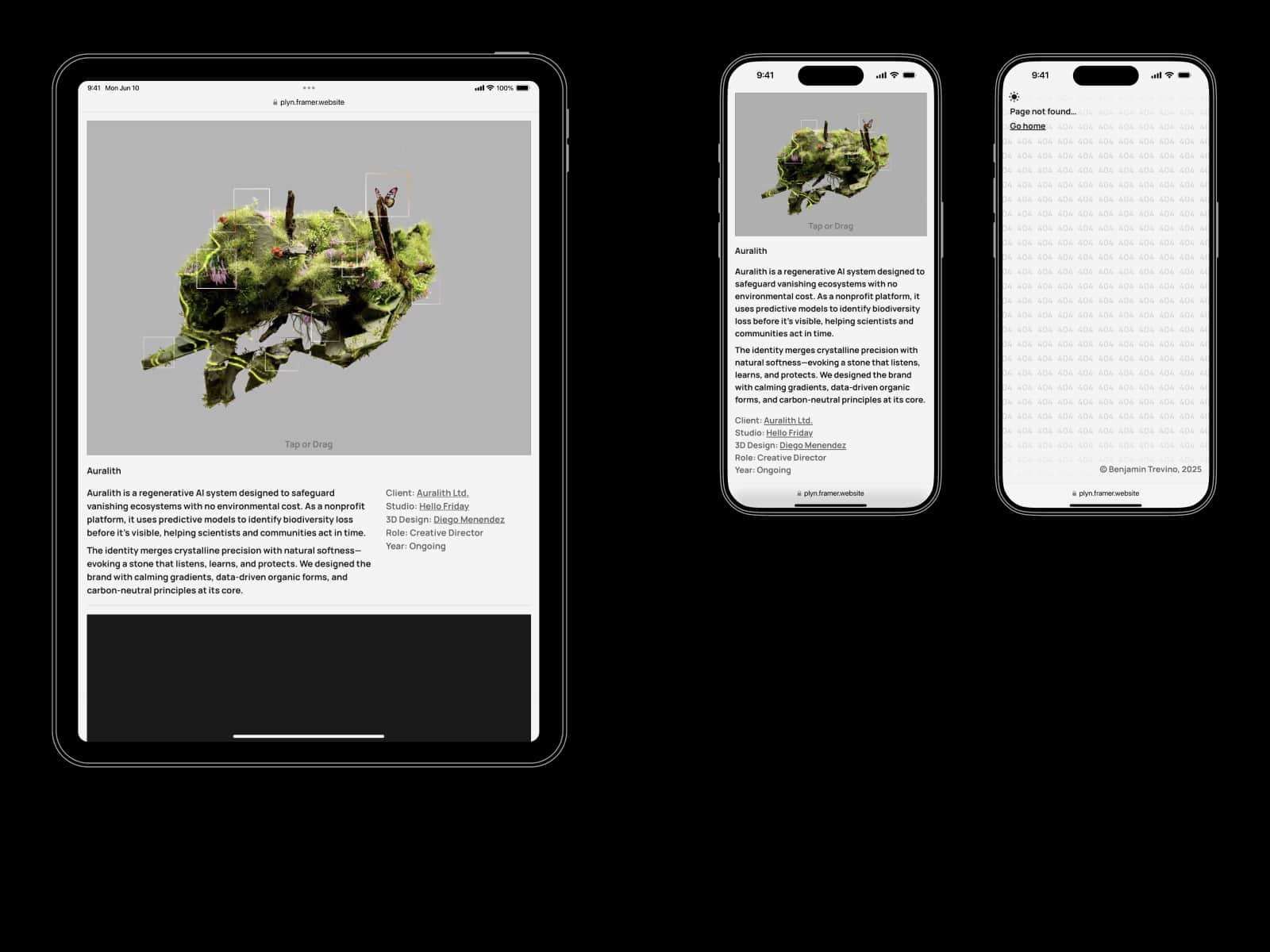 Plyń — Creative Website Template screenshot 3